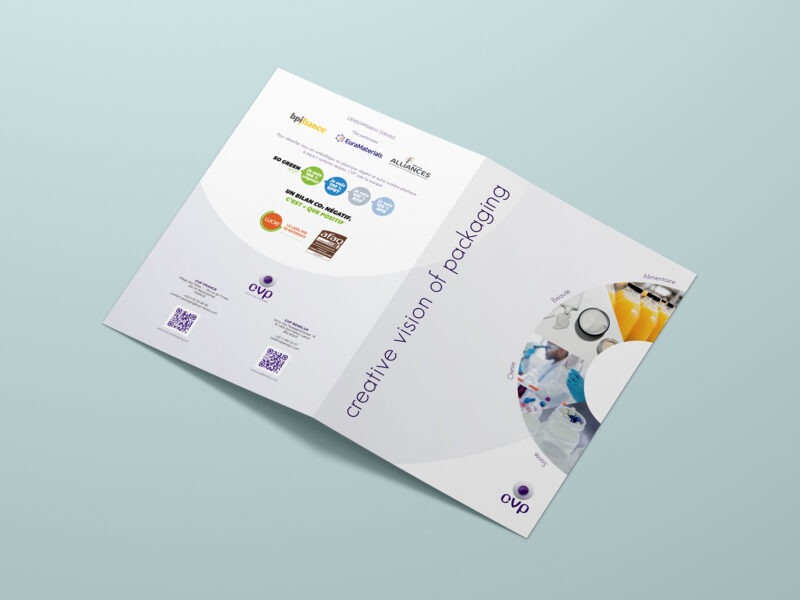 Création plaquette commerciale CVP