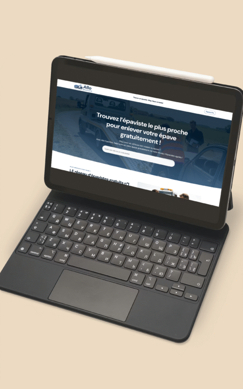 allo epaviste standing ipad mockup allo epaviste standing ipad mockup