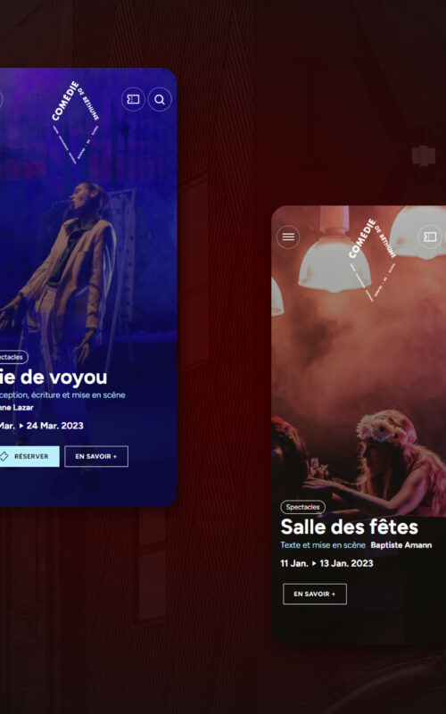 Création site web Comédie de Béthune par l'agence web Farouk NASRI
