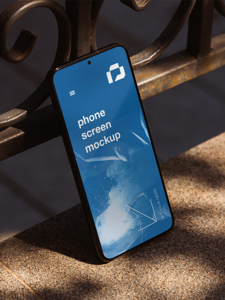 Création logo Metal Performances sur smartphone