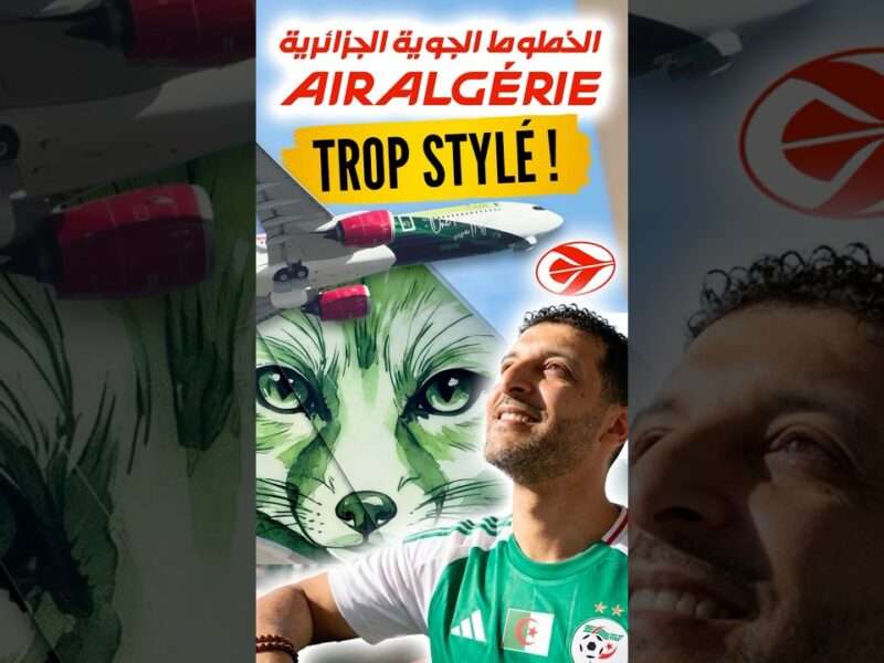 avion air algerie branding drapeau